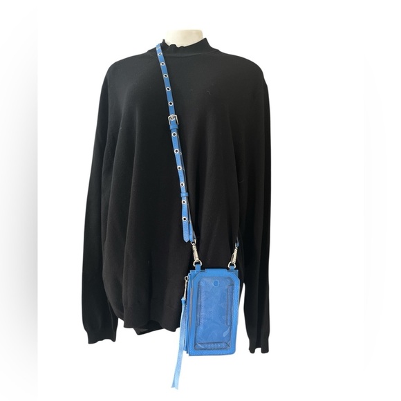 Aimee Kestenberg Leather Phone Crossbody Bag Bright Blue - Picture 4 of 15